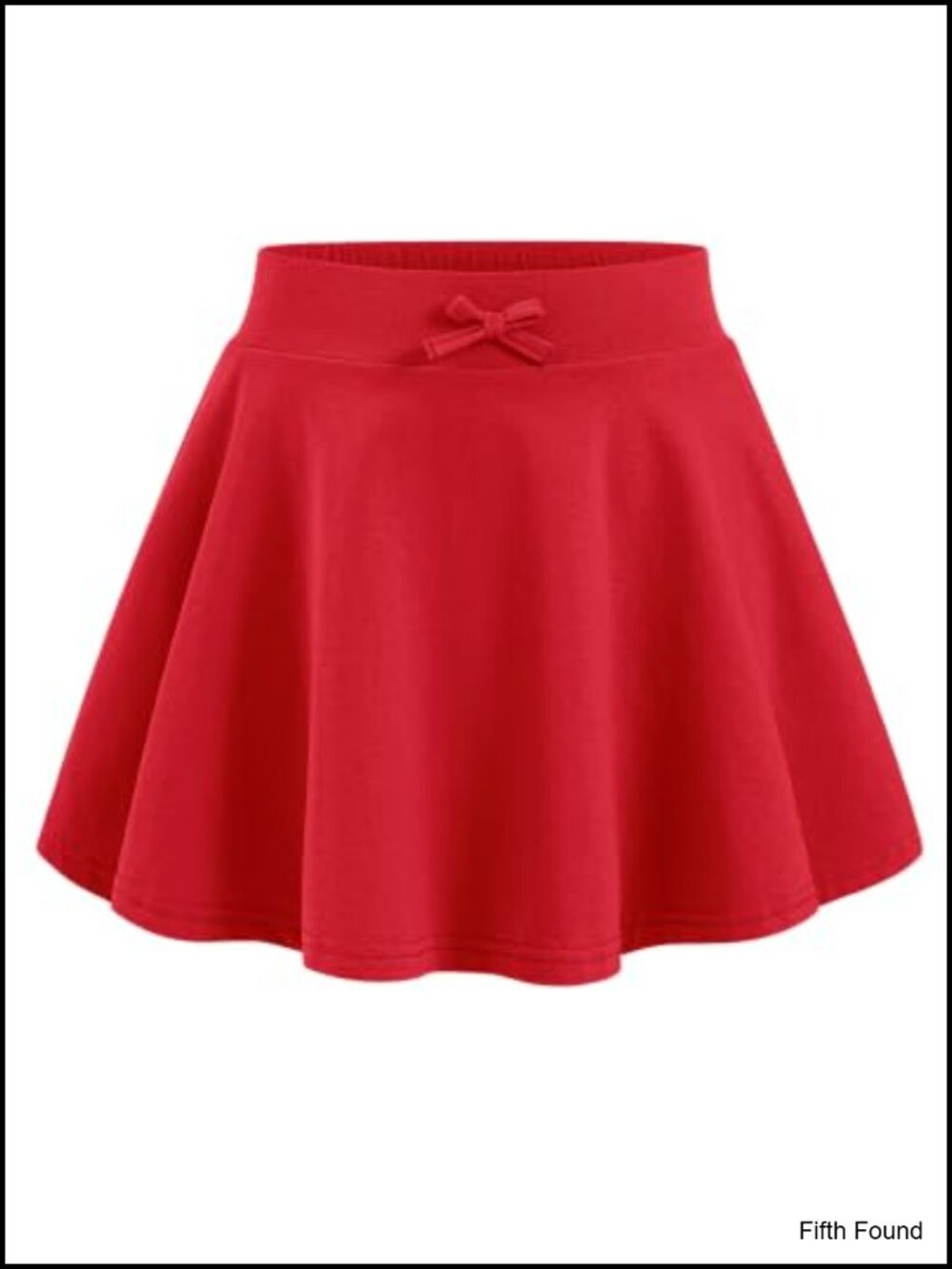 Girls Skorts with Built-in Shorts Pockets Cotton Athletic Uniform Skirt